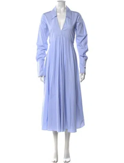 Pre-owned Co Striped Midi Length Dress In Multi