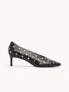 Co Studded Kitten Heel Black It40 In Black