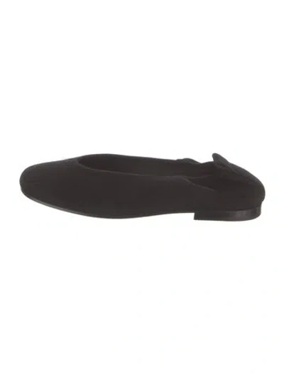 Pre-owned Co Suede Ballet Flats In Black