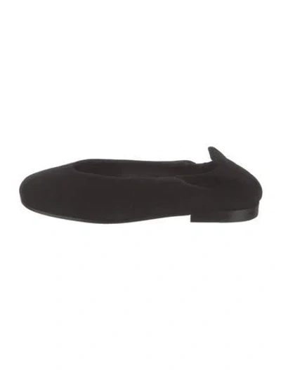 Pre-owned Co Suede Ballet Flats In Black