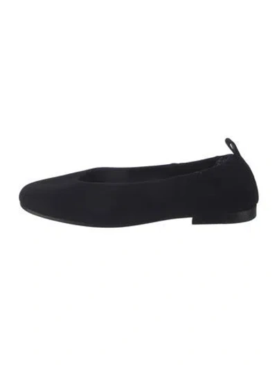 Pre-owned Co Suede Ballet Flats In Black
