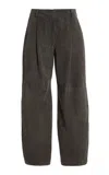 Co Suede Balloon Pants In Charal