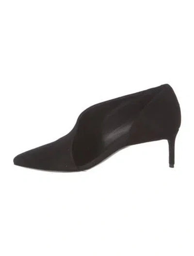 Pre-owned Co Suede D'orsay Pumps In Black