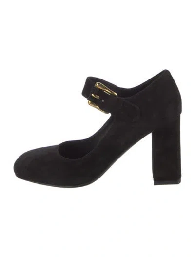 Pre-owned Co Suede Pumps In Black