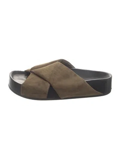 Pre-owned Co Suede Slides In Multilor