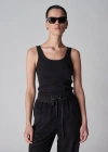 Co Cashmere Knit Tank Top In Black