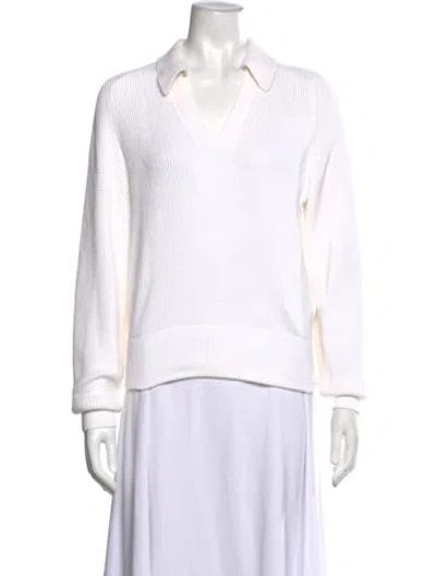 Pre-owned Co Sweater In White