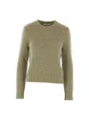 Co Ribbed Cashmere Sweater In Green