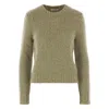 Co Ribbed Cashmere Sweater In Green