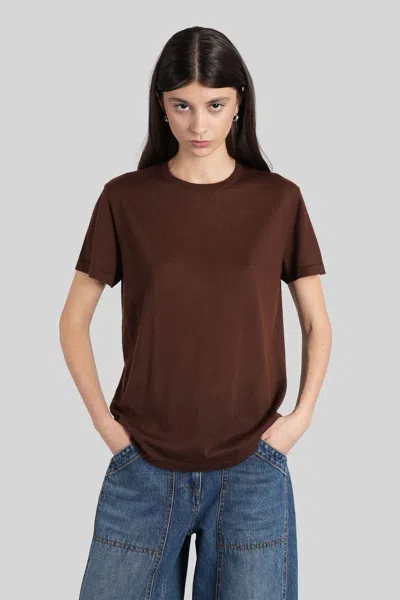Co T-shirt In Brown Cashmere