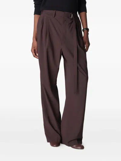 Co Tailored Trousers In Brown