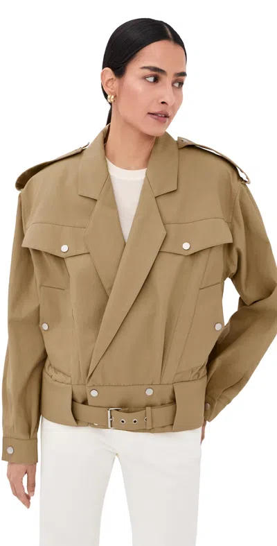 Co Tapered Sports Jacket Camel In Brown