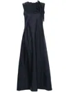 Co Tie-fastening Maxi Dress In Blue