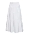 Co Elasticated Gathered Skirt In White
