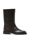 Co Tonal-stitched Boots In Black