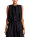 Co Tton Bubble Top In Black