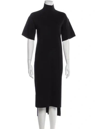 Pre-owned Co Turtleneck Long Dress In Neutral