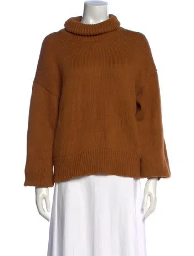 Pre-owned Co Turtleneck Sweater In Brown