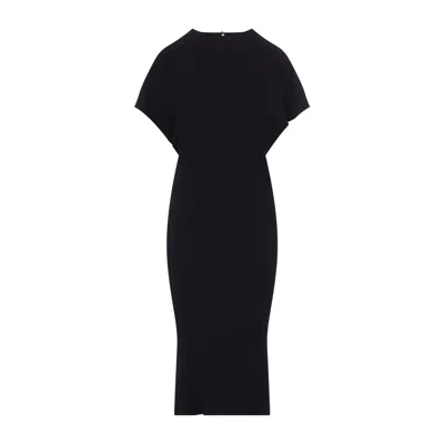 Co Twisted Midi T-shirt Dress In Black