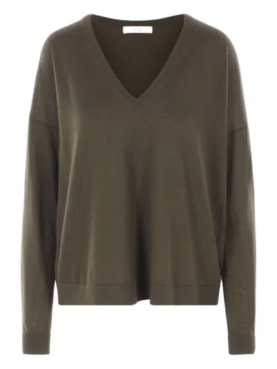 Co V-neck Cashmere Sweater In Multi