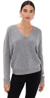 Co V-neck Long Sleeve Grey In Grey
