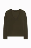 Co V-neck Sweater In Green
