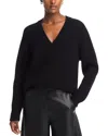 Co V Neck Sweater In Black