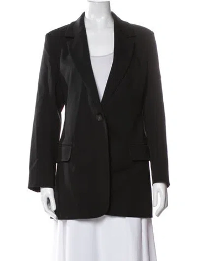 Pre-owned Co Virgin Wool Blazer In Black