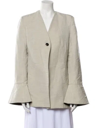Pre-owned Co Virgin Wool Jacket In Neutral