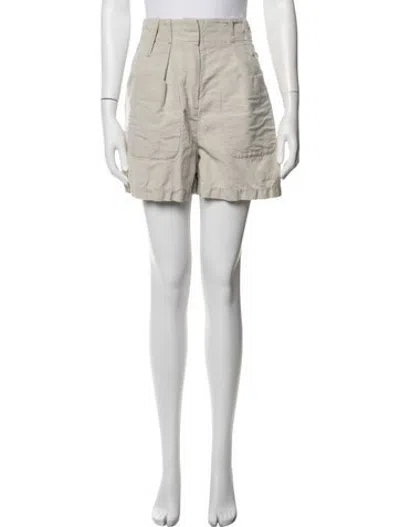 Pre-owned Co Virgin Wool Mini Shorts In Metallic/neutrals