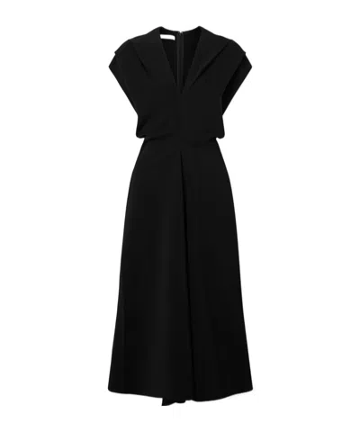 Co V-neck Dress In Black