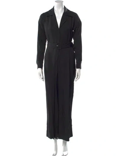 Pre-owned Co V-neck Jumpsuit In Black