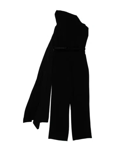 Pre-owned Co V-neck Jumpsuit In Black