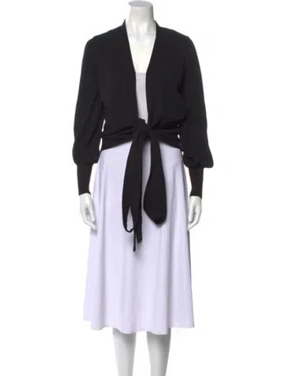 Pre-owned Co V-neck Sweater In Black