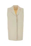 Co 象牙色粘胶混纺马甲 In White