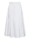 Co Elasticated Gathered Skirt In White