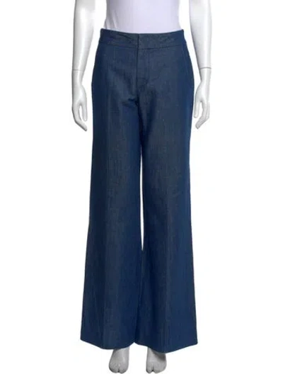 Pre-owned Co Wide Leg Pants In Blue