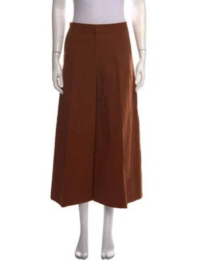 Pre-owned Co Wide Leg Pants In Brown