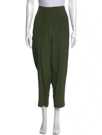 Pre-owned Co Wide Leg Pants In Green