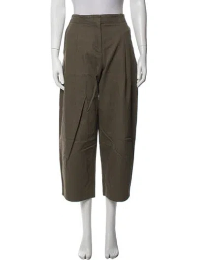 Pre-owned Co Wide Leg Pants In Green