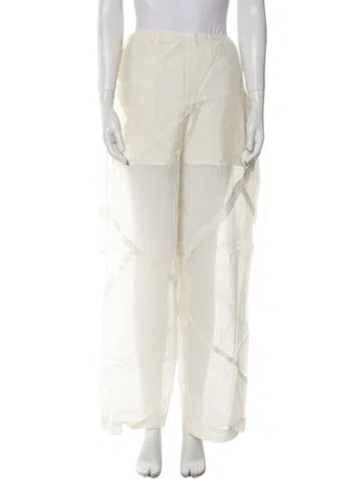 Pre-owned Co Wide Leg Pants In Neutral