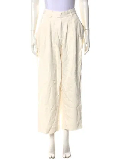 Pre-owned Co Wide Leg Pants In Neutral