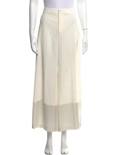 Pre-owned Co Wide Leg Pants In Neutral
