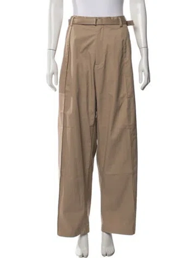 Pre-owned Co Wide Leg Pants In Neutrals