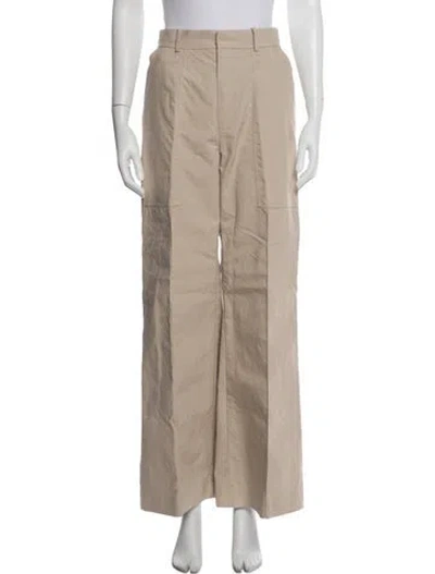 Pre-owned Co Wide Leg Pants In Neutrals