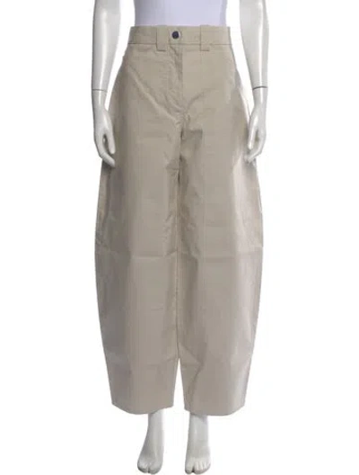 Pre-owned Co Wide Leg Pants In Neutrals