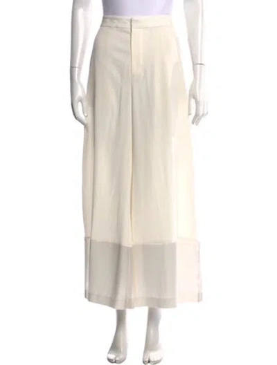 Pre-owned Co Wide Leg Pants In Neutrals