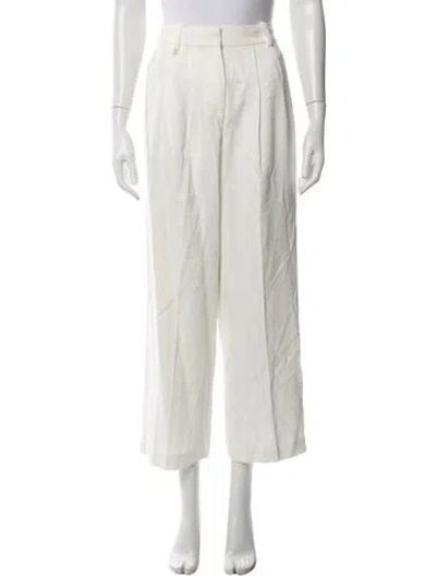Pre-owned Co Wide Leg Pants In Neutrals/white