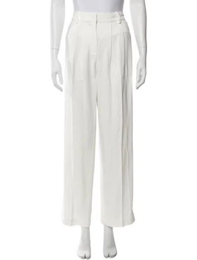 Pre-owned Co Wide Leg Pants In Neutrals/white