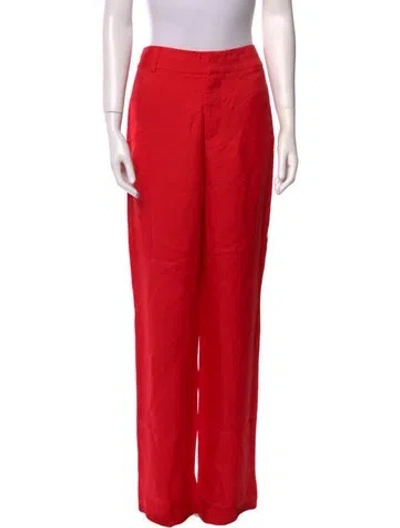 Pre-owned Co Wide Leg Pants In Red
